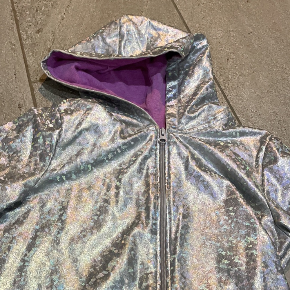 Girls “More than Magic” Iridescent/Glitter Jacket